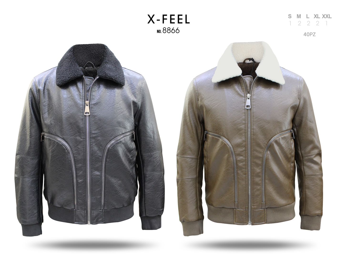 Μπουφάν δερμάτινη XH 8866