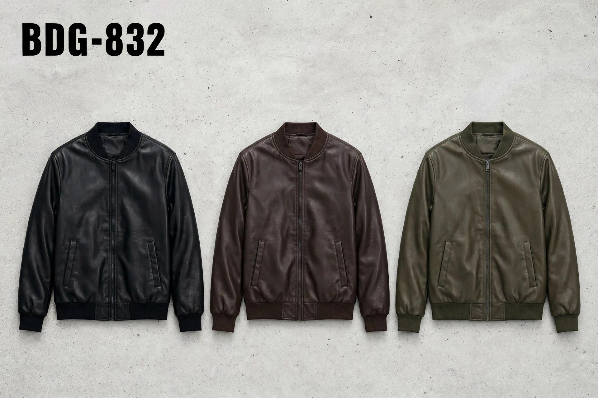 Μπουφάν δερμάτινη BDG 832 (size S-XXL）