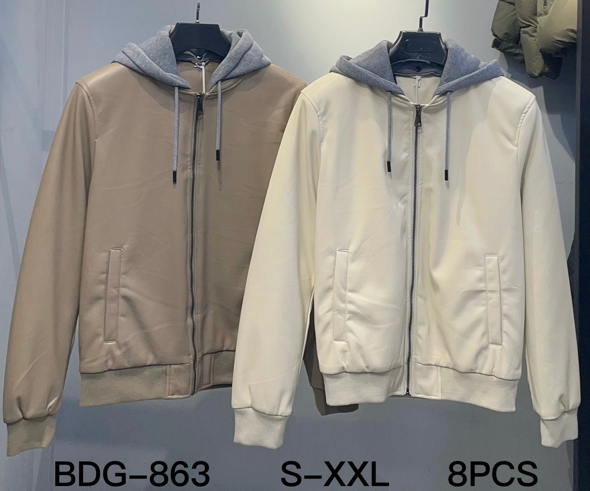 Μπουφάν δερμάτινη BDG 863 (size S-XXL）