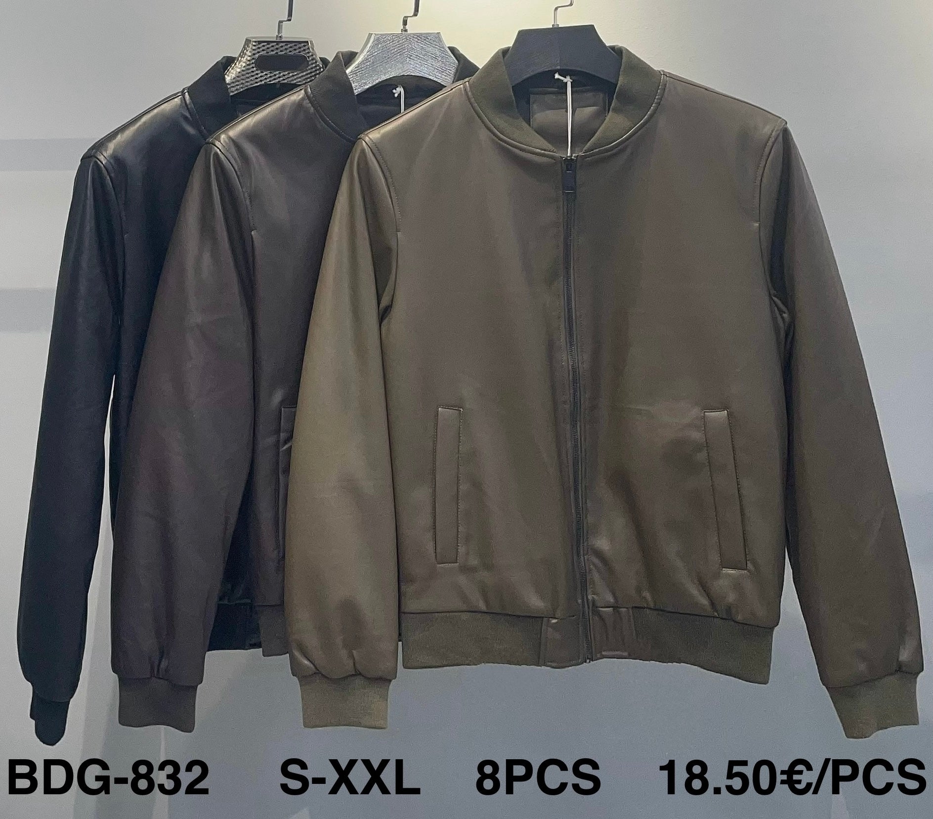 Μπουφάν δερμάτινη BDG 832 (size S-XXL）