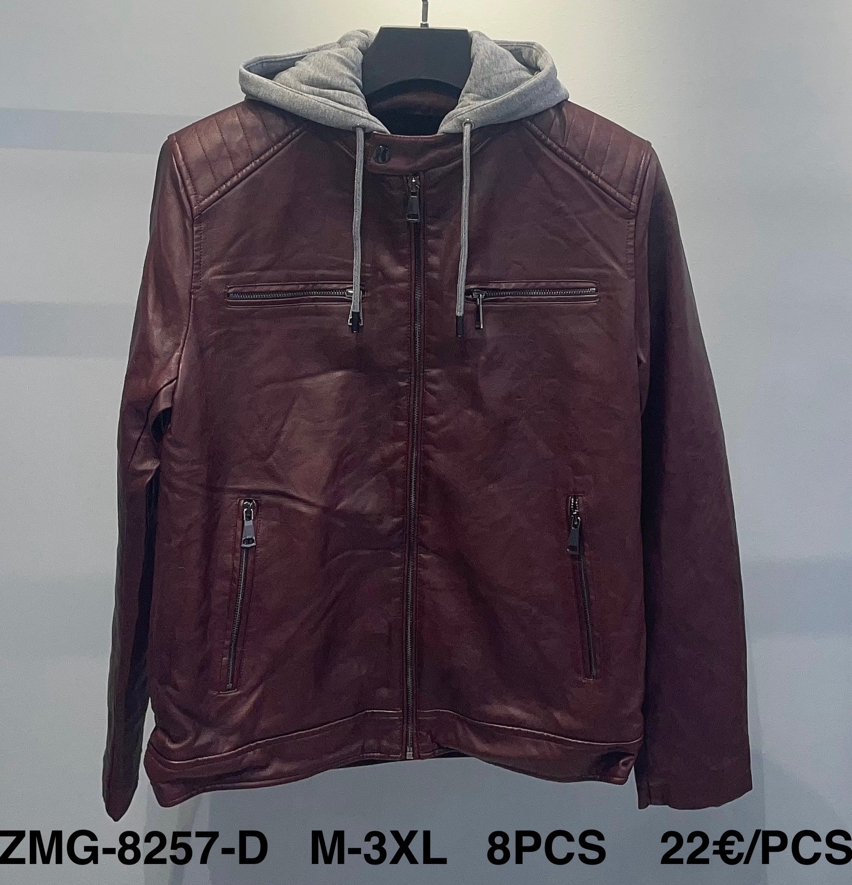 Μπουφάν δερμάτινη ZMG 8257 (size M-3XL)
