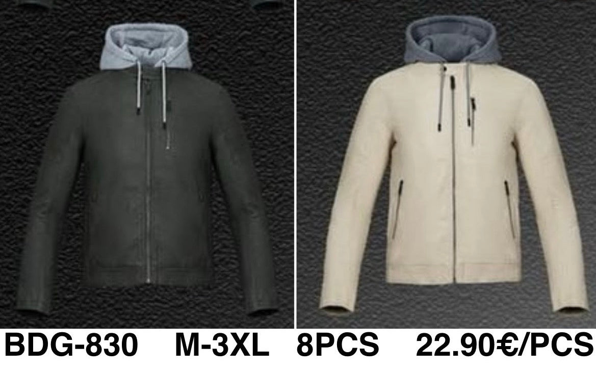 Μπουφάν δερμάτινη BDG 830 (size M-3XL）