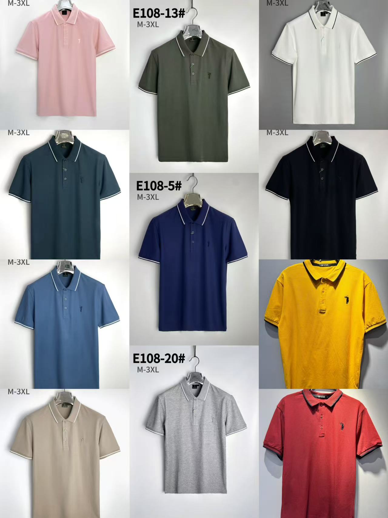 Polo E 108 (size M-3XL）