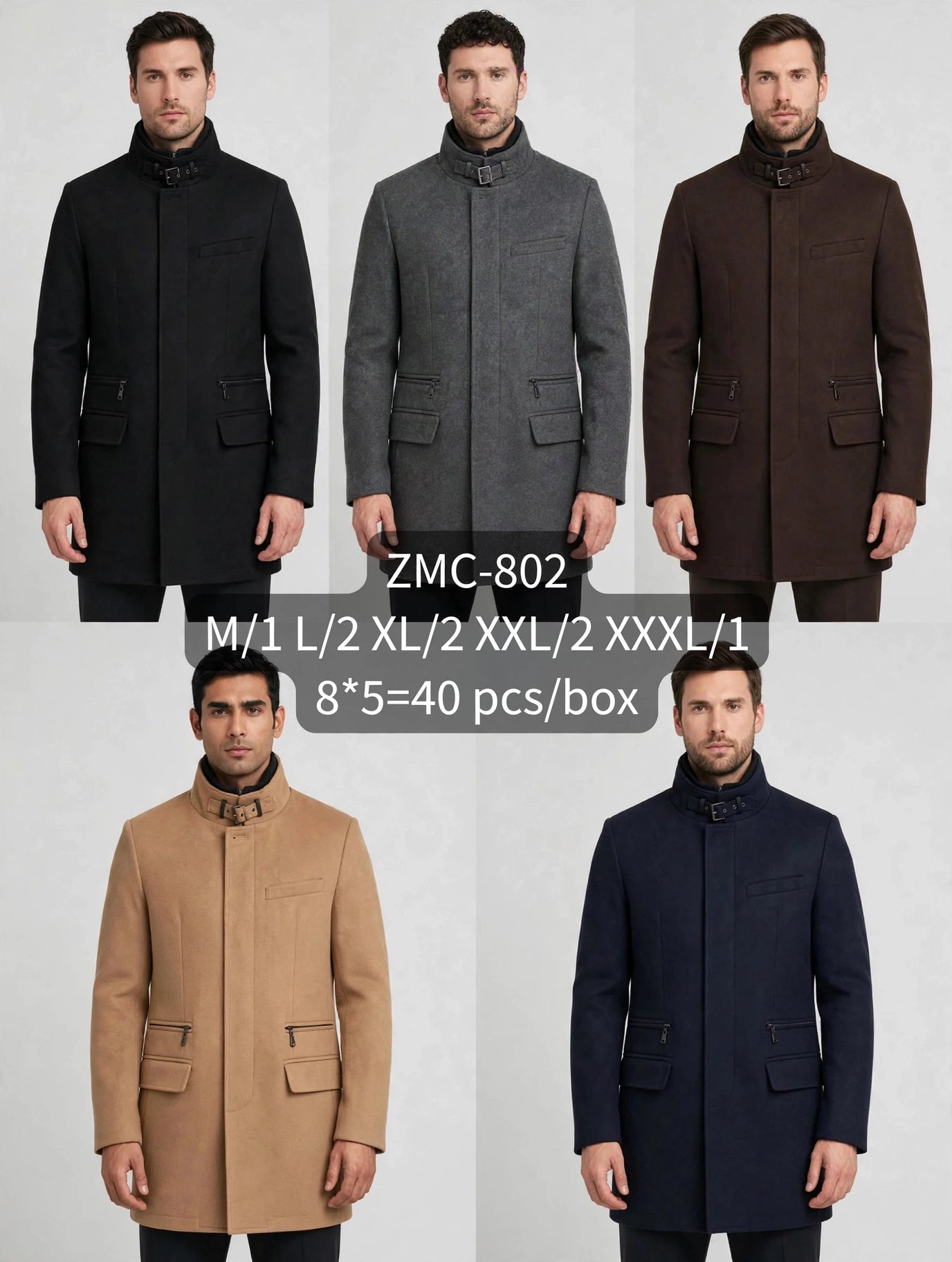Παλτό ZMC 802（M-3XL）